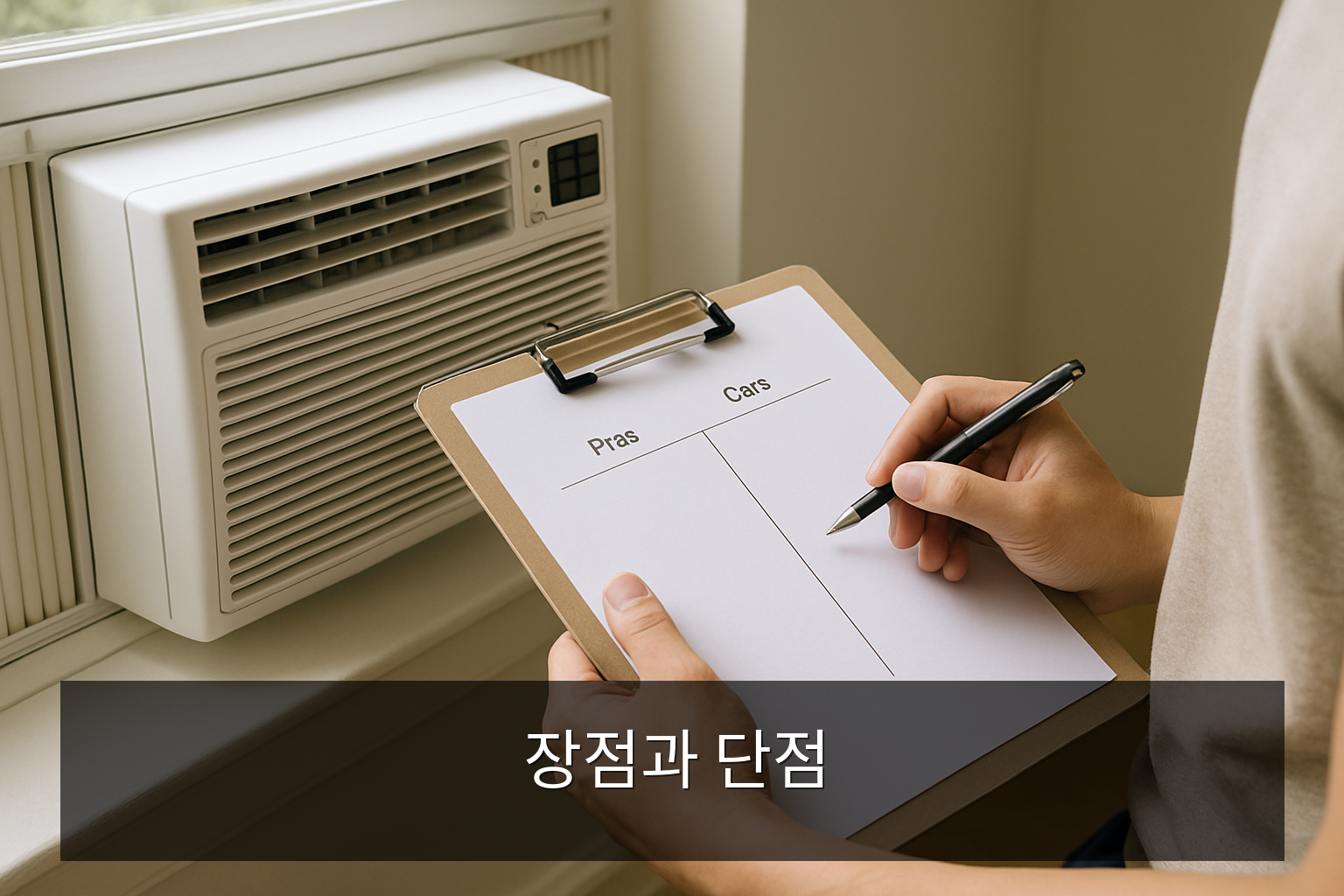 창문형에어컨 - 장점과 단점
