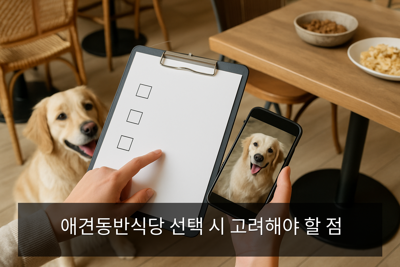 애견동반식당 - 애견동반식당 선택 시 고려해야 할 점