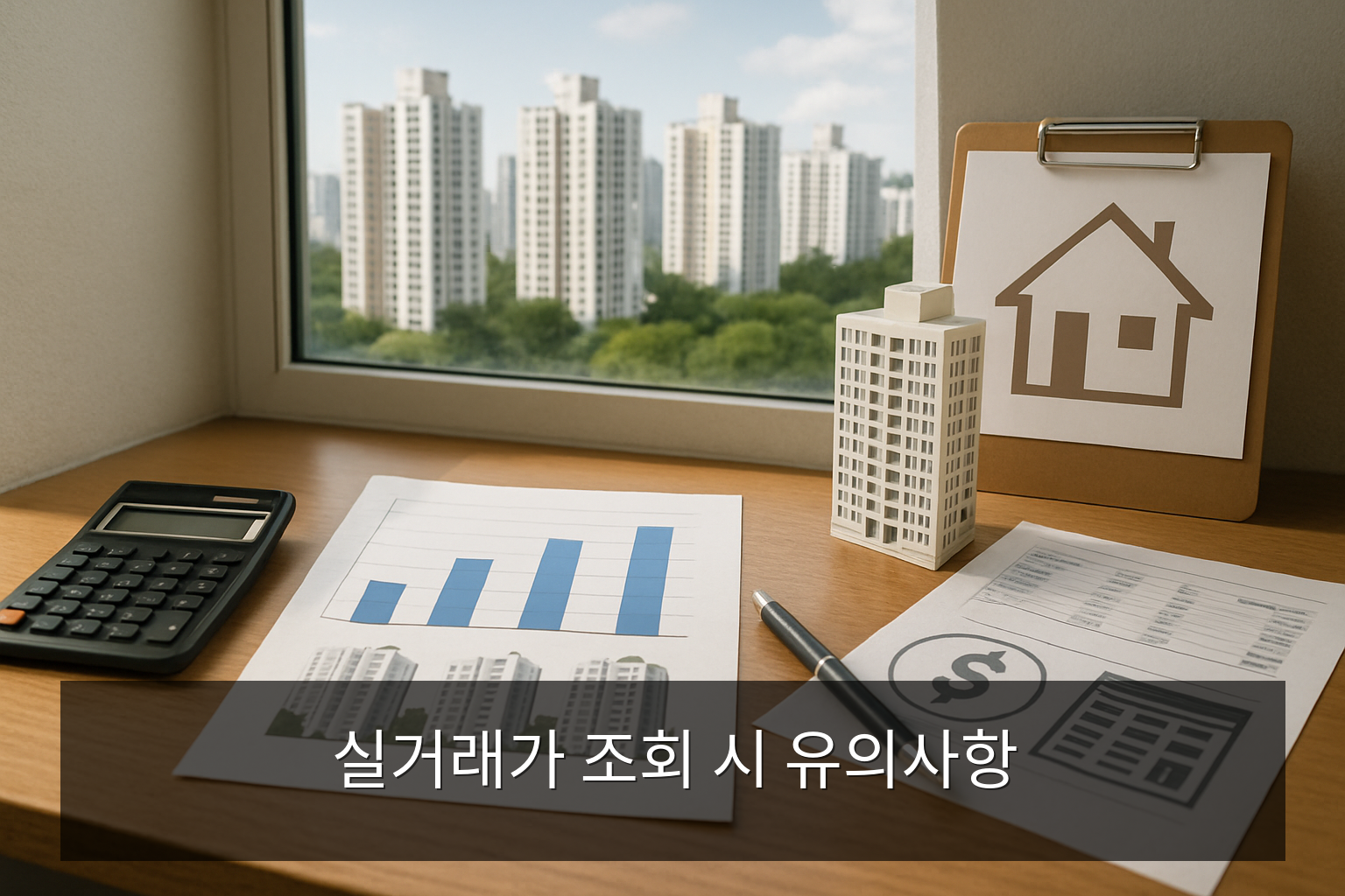 아파트실거래가조회 - 실거래가 조회 시 유의사항
