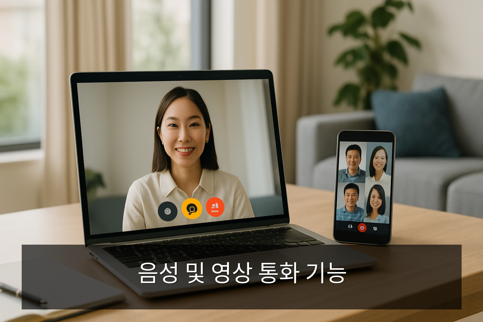 카카오톡 - 음성 및 영상 통화 기능