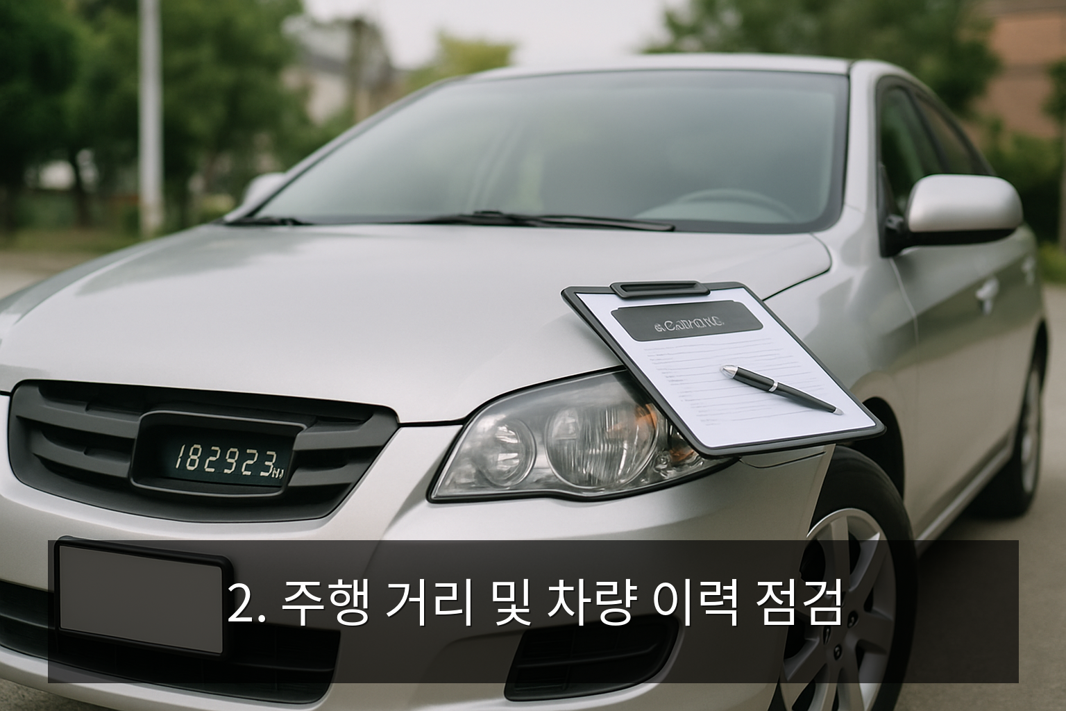 중고차 구매 체크리스트 - 2. 주행 거리 및 차량 이력 점검