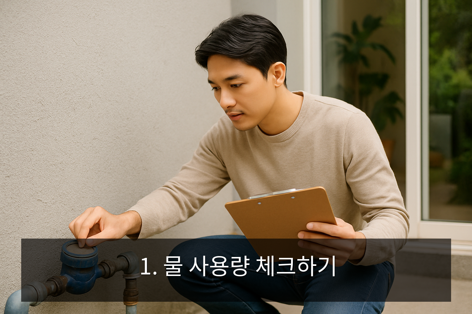 수도요금 절약 방법 - 1. 물 사용량 체크하기