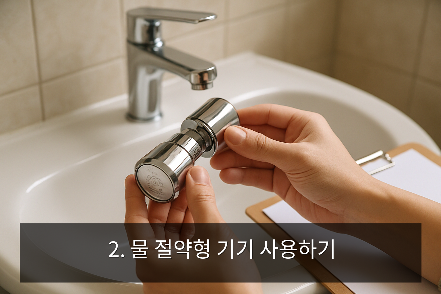 수도요금 절약 방법 - 2. 물 절약형 기기 사용하기