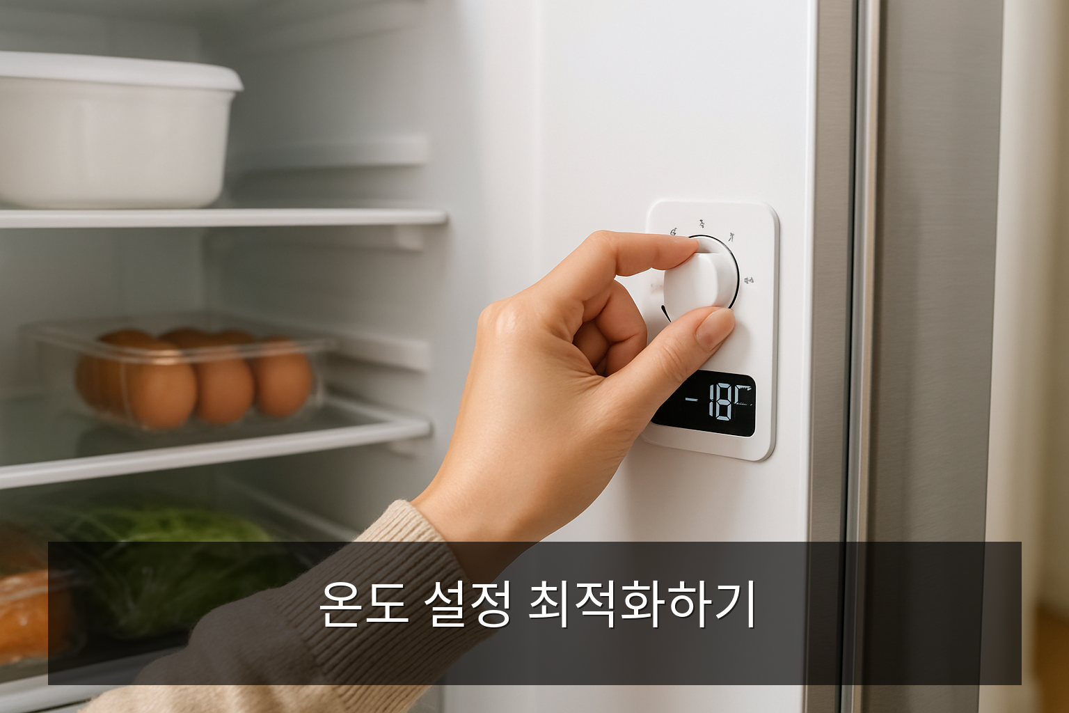 냉장고 전기세 줄이는 방법 - 온도 설정 최적화하기