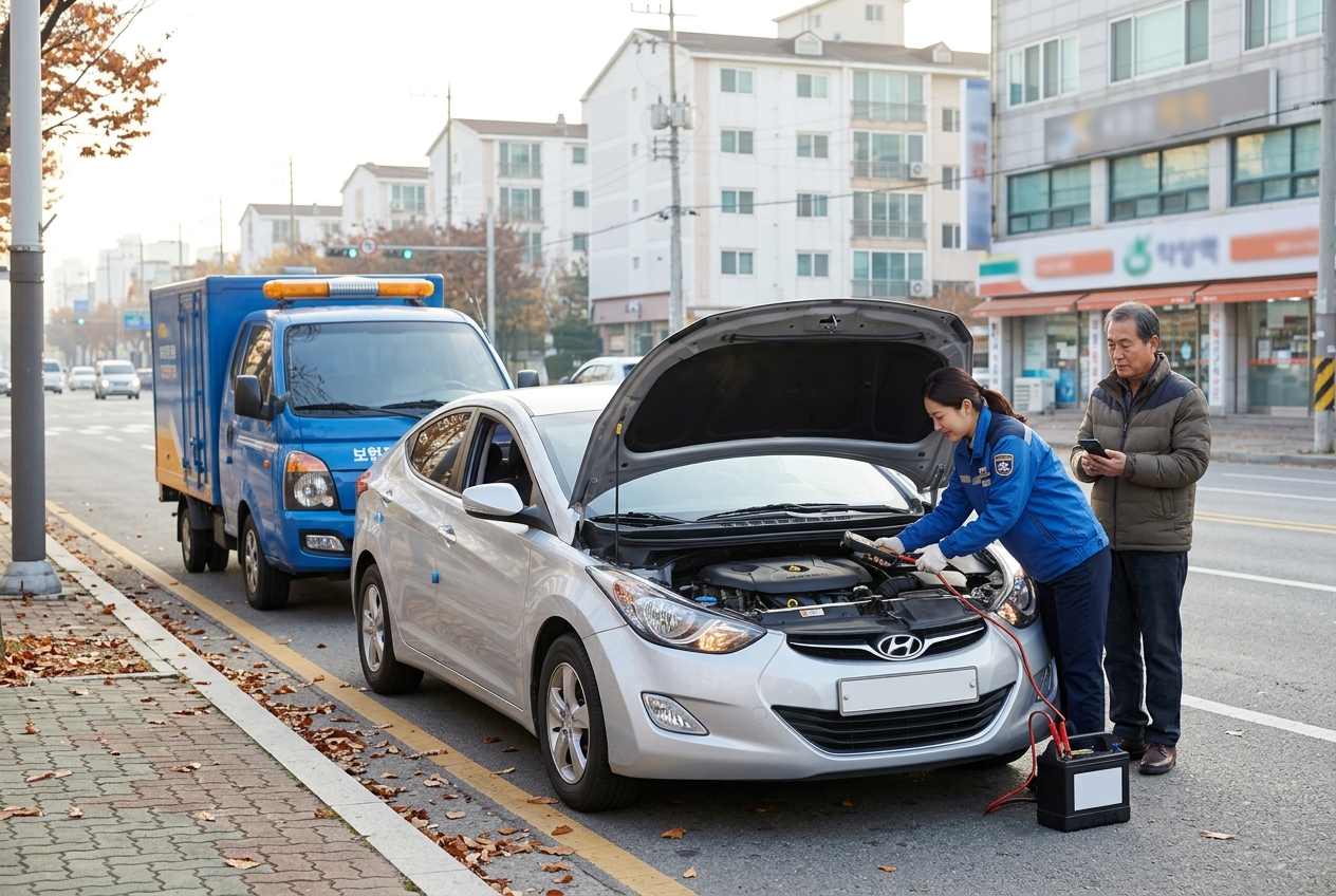 KB자동차보험 - 사고 발생 시 대응 체계와 긴급출동 서비스 확인
