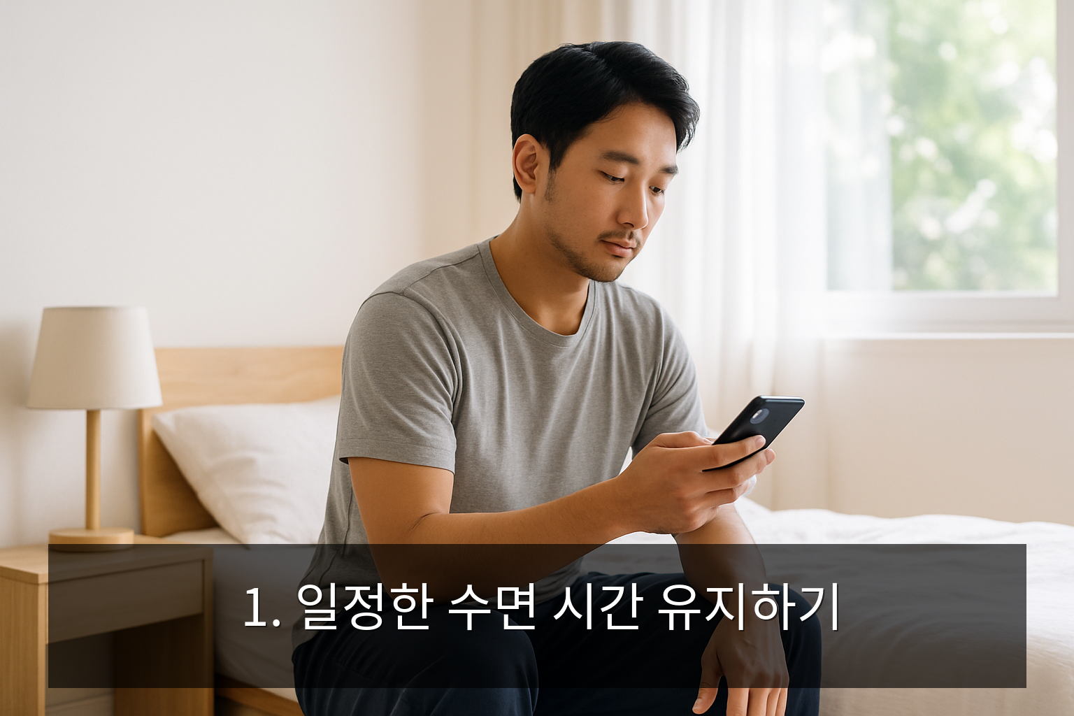 수면 습관 개선 방법 - 1. 일정한 수면 시간 유지하기