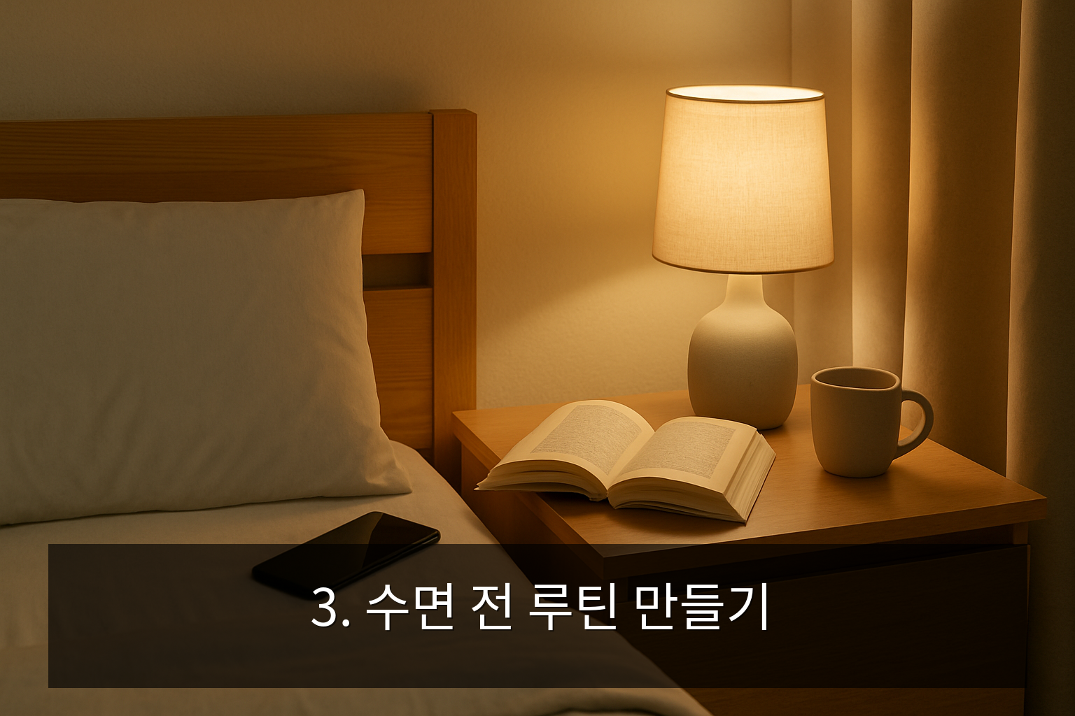 수면 습관 개선 방법 - 3. 수면 전 루틴 만들기