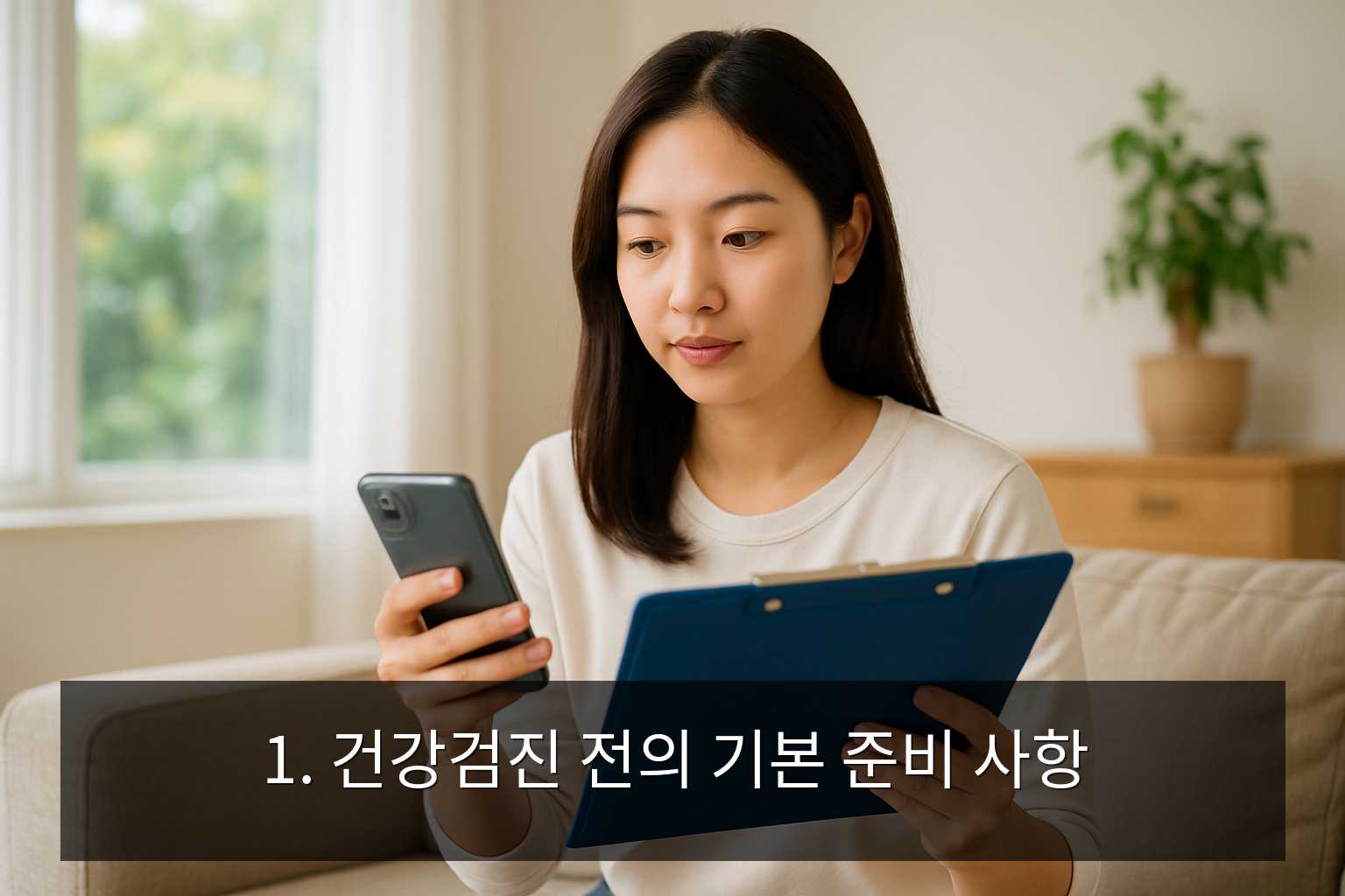 건강검진 준비사항 - 1. 건강검진 전의 기본 준비 사항