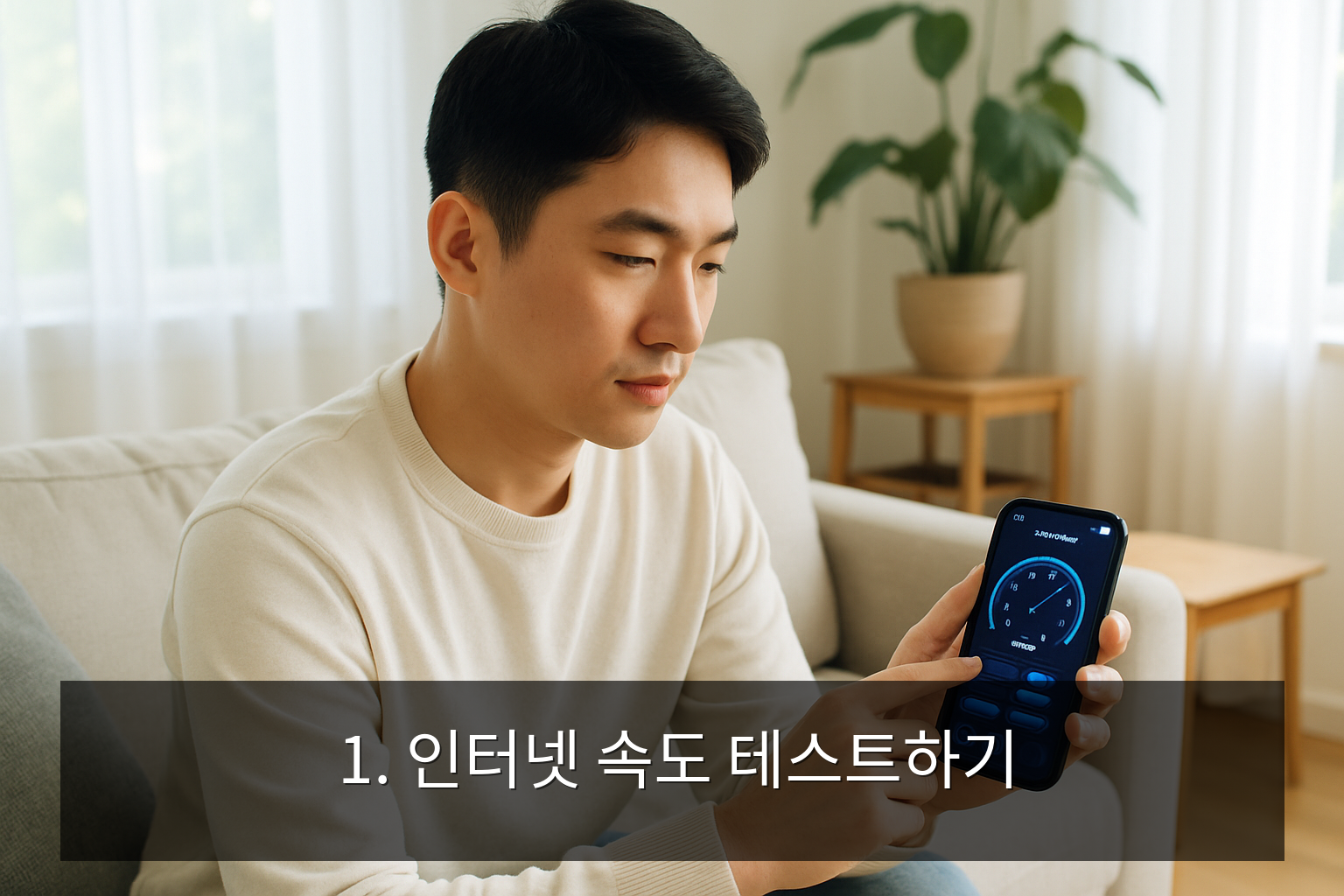 와이파이 속도 느릴 때 해결 방법 - 1. 인터넷 속도 테스트하기
