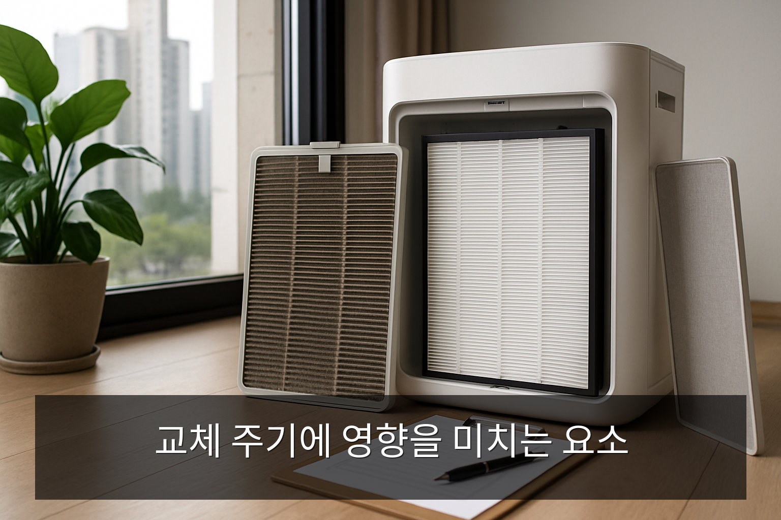 공기청정기 필터 교체 주기 - 교체 주기에 영향을 미치는 요소