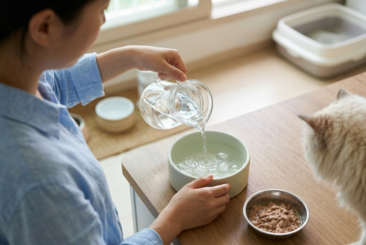 여름철 반려동물 더위 관리 방법 - 올바른 수분 섭취와 영양 관리